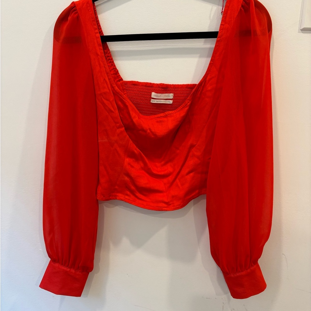 Elegant Red Women's Top